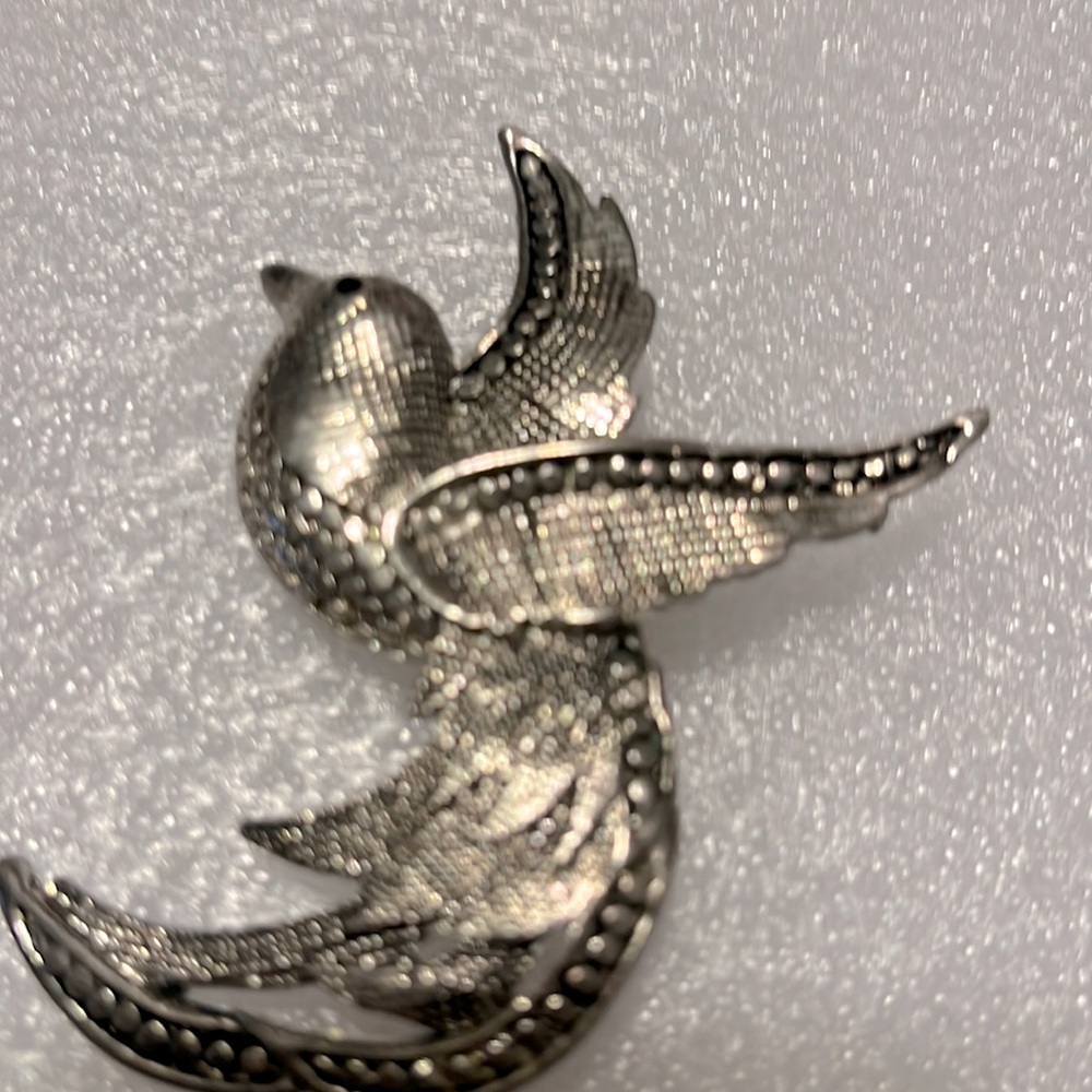 vintage bird of paradise brooch